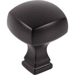 Jeffrey Alexander 278MB 1-1/8" Overall Length Matte Black Square Audrey Cabinet Knob