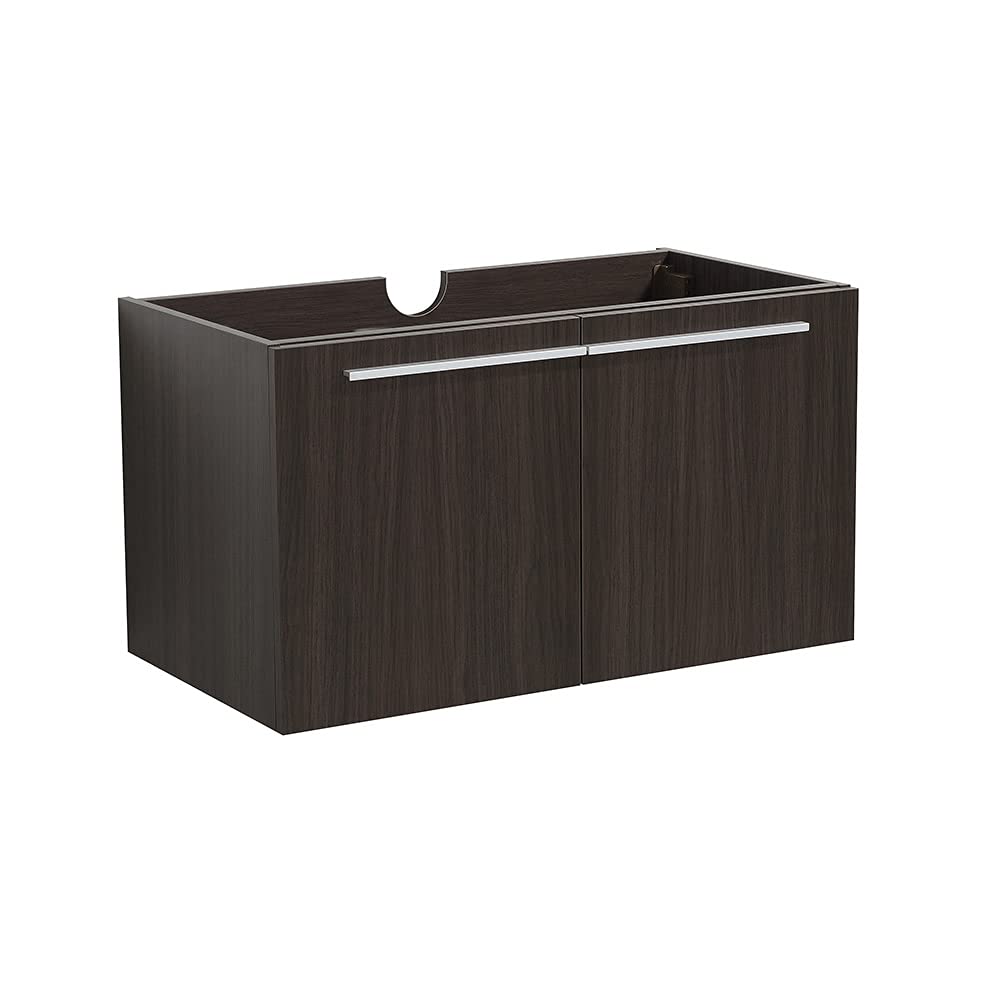 Fresca FCB8090GO Fresca Vista 36" Black Modern Bathroom Cabinet