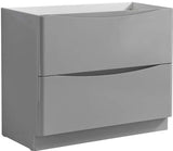 Fresca FCB9140GRG Fresca Tuscany 40" Glossy Gray Free Standing Modern Bathroom Cabinet