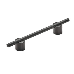 Amerock Cabinet Pull Matte Black 5-1/16 inch (128 mm) Center to Center Transcendent 1 Pack Drawer Pull Drawer Handle Cabinet Hardware