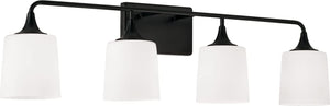 Capital Lighting 148941MB-541 Presley 4 Light Vanity Matte Black