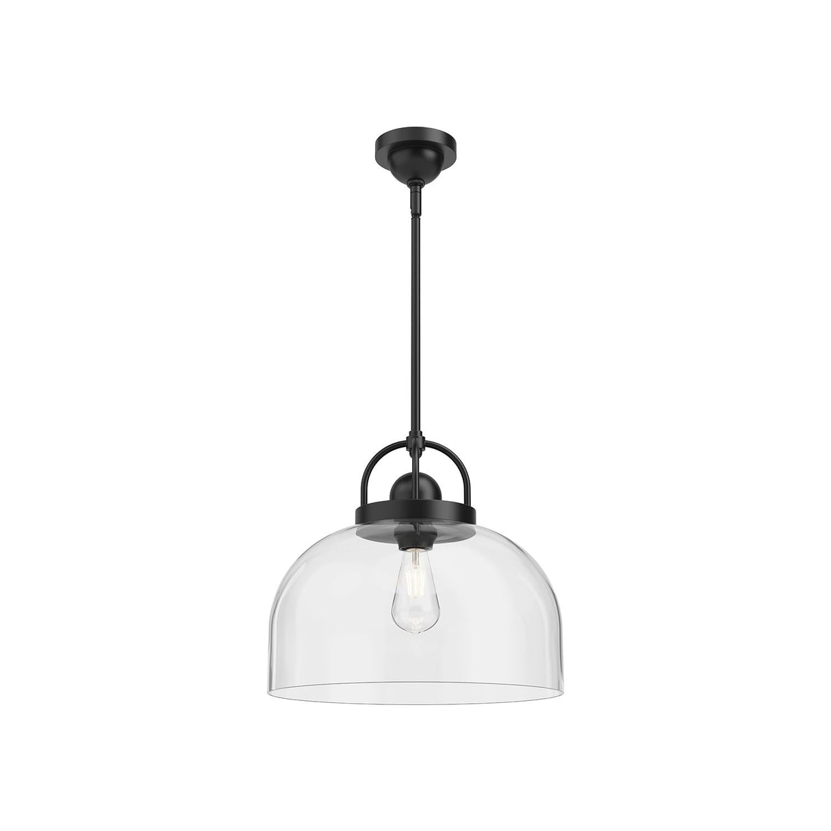 Alora PD461101MB LANCASTER 15" PENDANT MATTE BLACK E26 60W