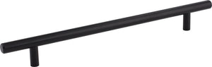 Elements 302SSMB 224 mm Center-to-Center Hollow Matte Black Stainless Steel Naples Cabinet Bar Pull