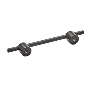 Amerock Cabinet Pull Matte Black 5-1/16 inch (128 mm) Center to Center Transcendent 1 Pack Drawer Pull Drawer Handle Cabinet Hardware