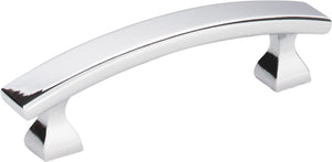 Elements 449-3PC 3" Center-to-Center Polished Chrome Square Hadly Cabinet Pull