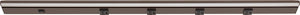 Task Lighting LP36QD12NDBBZ27 36-1/2" 1200 Lumen Direct Voltage DV Lighted Power Strip, Bronze Finish, Black Receptacles, 2700K Warm White