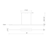 Kuzco LP10356-WH VEGA 56" LP White 120V ELV LED 3000K 90CRI 38W