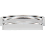 Jeffrey Alexander 141-96PC 96 mm Center Polished Chrome Square-to-Center Square Renzo Cabinet Cup Pull