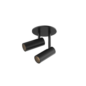 Kuzco SF15602-BK DOWNEY 2" Double Slim Canopy SF Black 120V TRIAC/ELV LED 3000K 90CRI 6W