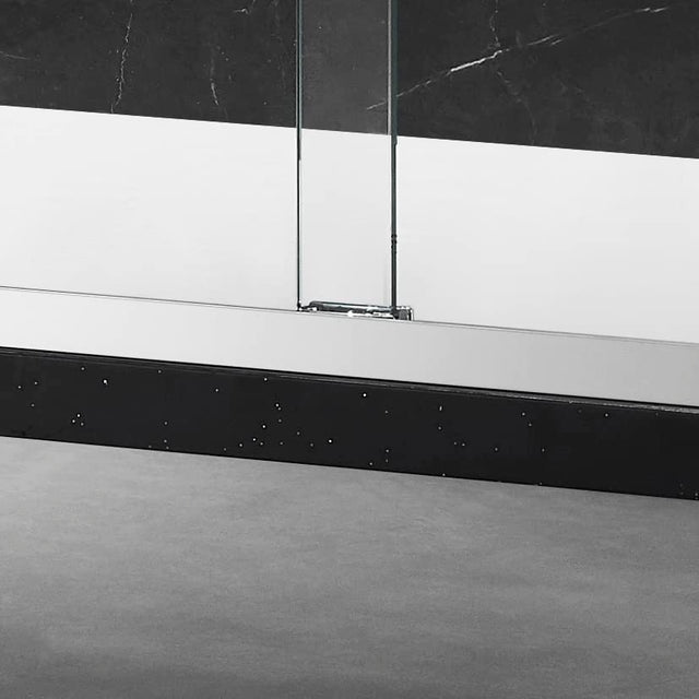 Essence 68''-72''W * 76''H Framed Shower Door in Brushed Nickel