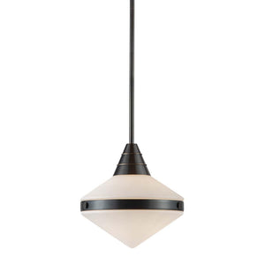Alora PD348114UBOP WILLARD 14" PD URBAN BRONZE MATTE OPAL GLASS 1 x 60W E26