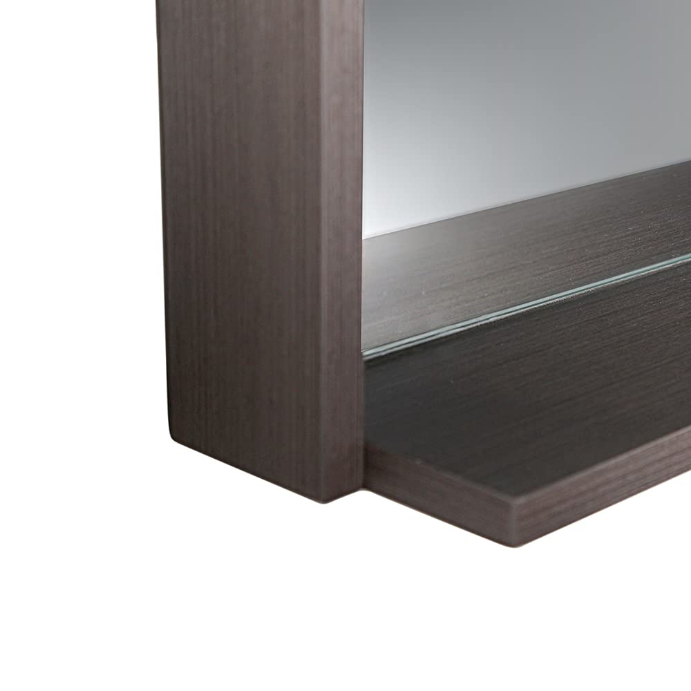 Fresca FMR8118GO Fresca Allier 16" Gray Oak Mirror with Shelf