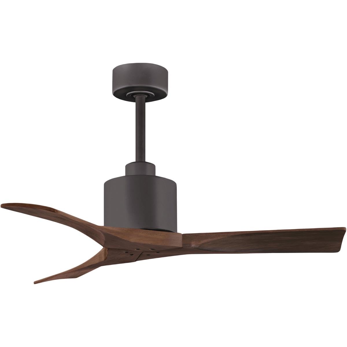 Matthews Fan NK-TB-WA-42 Nan 6-speed ceiling fan in Textured Bronze finish with 42” solid walnut tone wood blades