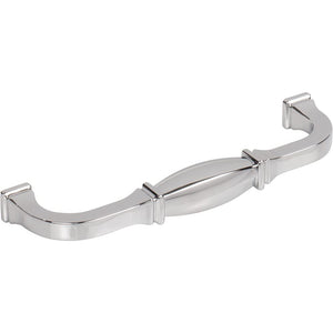 Jeffrey Alexander 278-128PC 128 mm Center-to-Center Polished Chrome Audrey Cabinet Pull