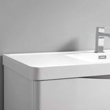 Fresca FVN9024WH Fresca Tuscany 24" Glossy White Wall Hung Modern Bathroom Vanity w/ Medicine Cabinet