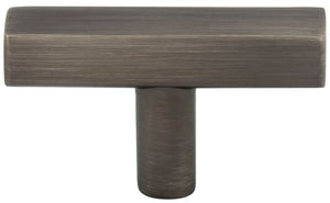 Jeffrey Alexander 845T-BNBDL 2" Brushed Pewter Dominique Cabinet "T" Knob