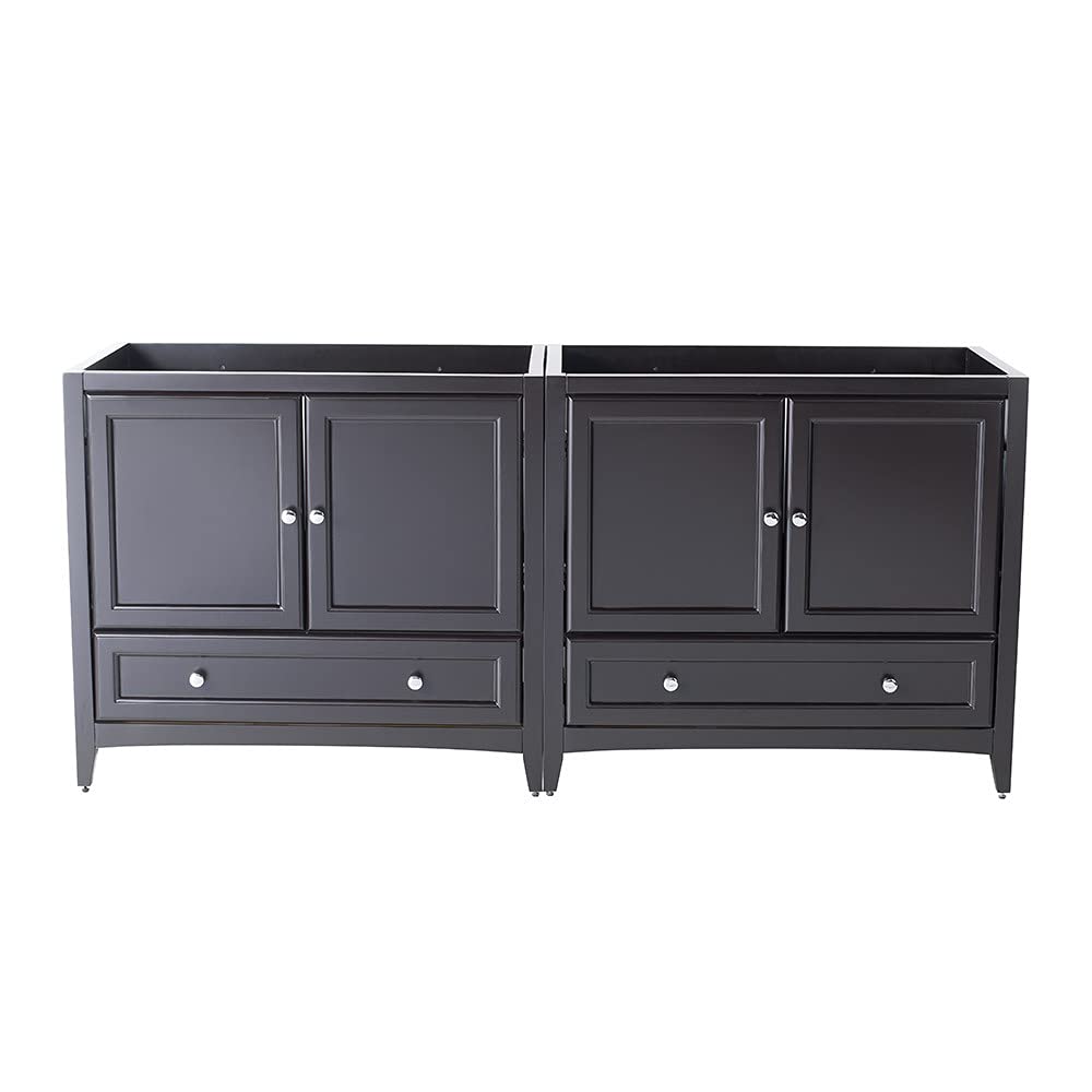 Fresca FCB20-3636ES Fresca Oxford 71" Espresso Traditional Double Sink Bathroom Cabinets