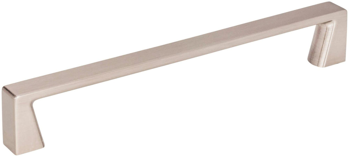 Jeffrey Alexander 177-160SN 160 mm Center-to-Center Satin Nickel Square Boswell Cabinet Pull