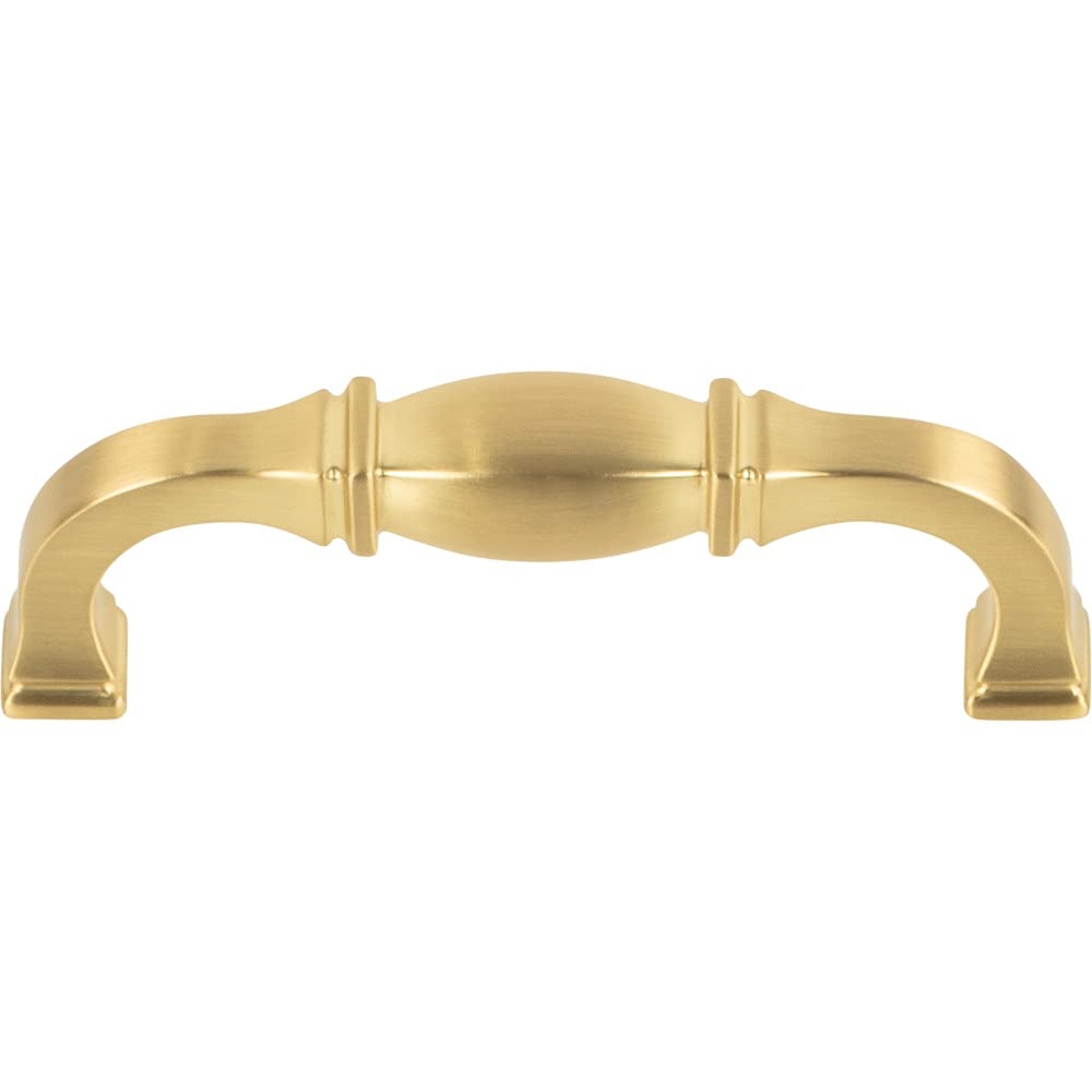 Jeffrey Alexander 278-96BG 96 mm Center-to-Center Brushed Gold Audrey Cabinet Pull