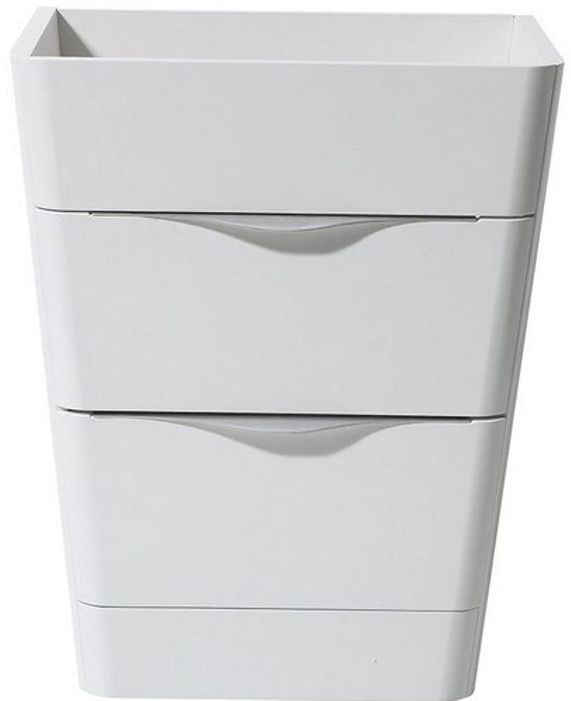 Fresca FCB8525WH Fresca Milano 26" Glossy White Modern Bathroom Cabinet