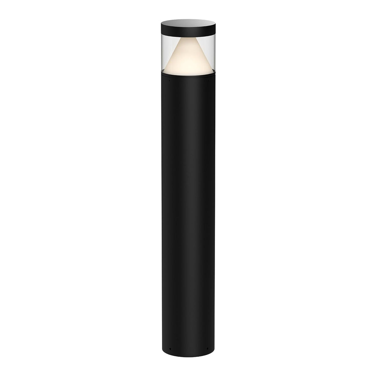 Kuzco EB49740-BK HANOVER 40" EXTERIOR BOLLARD TEXTURED BLACK 120-277V TRIAC/ELV LED 3000K 80CRI 24W