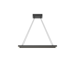 Kuzco PD88530-BK PIAZZA RECTANGULAR 30" PENDANT BK TEXTURED DOWN ONLY 930 TRIAC 120 39W