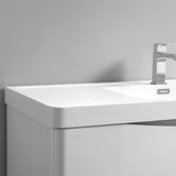 Fresca FCB9048GRG-D-I Fresca Tuscany 48" Glossy Gray Wall Hung Modern Bathroom Cabinet w/ Integrated Double Sink