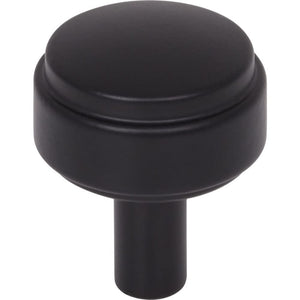 Jeffrey Alexander 885MB 1-1/8" Diameter Matte Black Hayworth Cabinet Knob