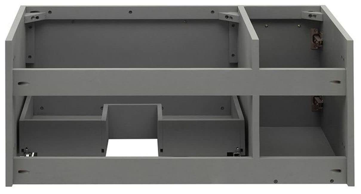 Fresca FCB6136GR-UNS-R Fresca Lucera 36" Gray Wall Hung Undermount Sink Modern Bathroom Cabinet - Right Version