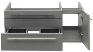 Fresca FCB6136RBL-UNS-L Fresca Lucera 36" Royal Blue Wall Hung Undermount Sink Modern Bathroom Cabinet - Left Version