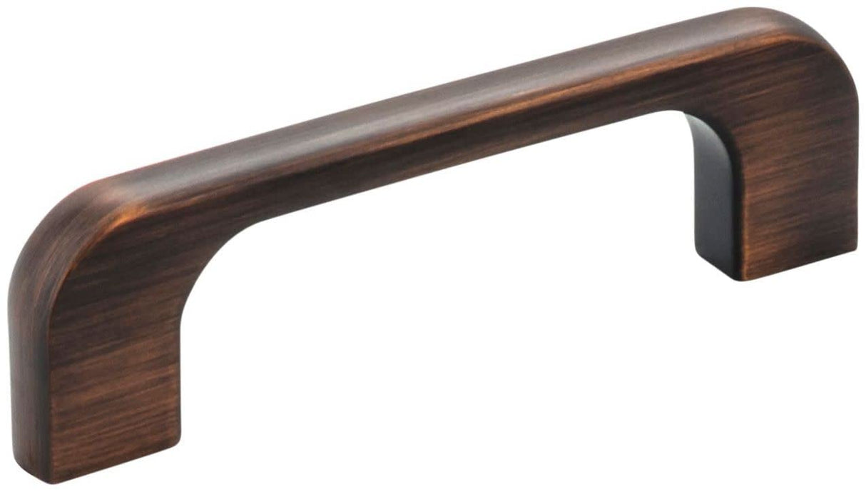 Jeffrey Alexander 264-3DBAC 3" Center-to-Center Brushed Oil Rubbed Bronze Alvar Cabinet Pull