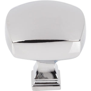 Jeffrey Alexander 278L-PC 1-3/8" Overall Length Polished Chrome Square Audrey Cabinet Knob