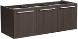 Fresca FCB8092GO-D Fresca Vista 48" Gray Oak Wall Hung Double Sink Modern Bathroom Cabinet