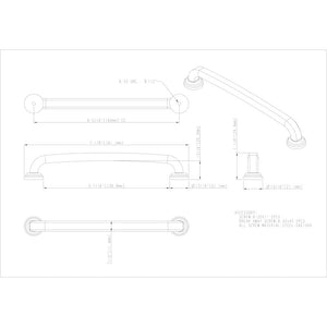 Jeffrey Alexander 527-160SIM 160 mm Center-to-Center Distressed Antique Silver Bremen 1 Cabinet Pull
