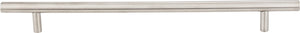 Elements 334SSMB 256 mm Center-to-Center Hollow Matte Black Stainless Steel Naples Cabinet Bar Pull
