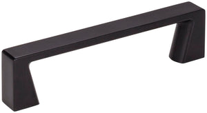 Jeffrey Alexander 177-96MB 96 mm Center-to-Center Matte Black Square Boswell Cabinet Pull
