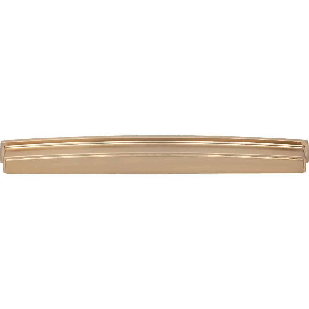 Jeffrey Alexander 141-305SBZ 305 mm Center Satin Bronze Square-to-Center Square Renzo Cabinet Cup Pull