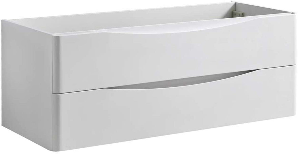 Fresca FCB9048WH Fresca Tuscany 48" Glossy White Wall Hung Modern Bathroom Cabinet