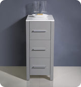 Fresca FST6212GR Fresca Torino 12" Gray Bathroom Linen Side Cabinet