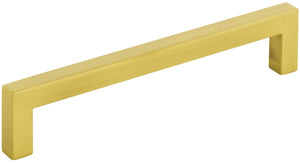 Elements 625-128BG-20 20-Pack of the 128 mm Center-to-Center Brushed Gold Square Stanton Cabinet Bar Pull
