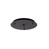 Kuzco CNP03AC-BC 3 Head Canopy SSL/SVT Wire BK-CHROME