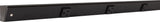 Task Lighting APT48-5B-P-BK 48" APT Series Slim Angle Power Strip, Black Finish, Black Receptacles