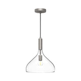 Alora PD532312AGCL BELLEVIEW 12" PD AGED BRASS CLEAR GLASS CORD 72 1X60W E26