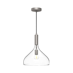 Alora PD532312AGCL BELLEVIEW 12" PD AGED BRASS CLEAR GLASS CORD 72 1X60W E26