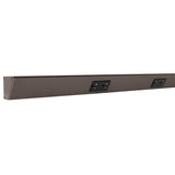 Task Lighting TR42-3BD-P-BZ 42" TR Series Angle Power Strip, Bronze Finish, Black Receptacles