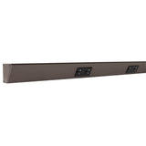 Task Lighting TR48-3BD-P-BZ 48" TR Series Angle Power Strip, Bronze Finish, Black Receptacles