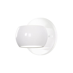 Kuzco WS46604-GWH FLUX 4" WS Gloss White 120V Touch dimmer LED 3000K 90CRI 10W