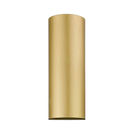 Livex Lighting 22063-32 Bond - 1 Light Large Outdoor ADA Wall Sconce in Urban Style-14 Inches Tall and 5 Inches Wide, Finish Color: Satin Gold