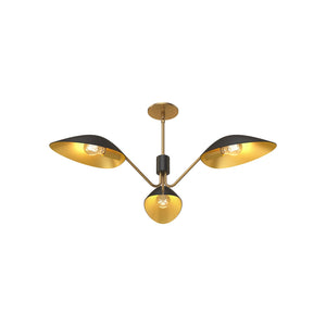 Alora PD550336MBAG OSCAR 36" PD MATTE BLACK AGED GOLD ROD 46 3X60W E26