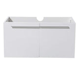 Fresca FCB8090WH Fresca Vista 36" White Modern Bathroom Base Cabinet